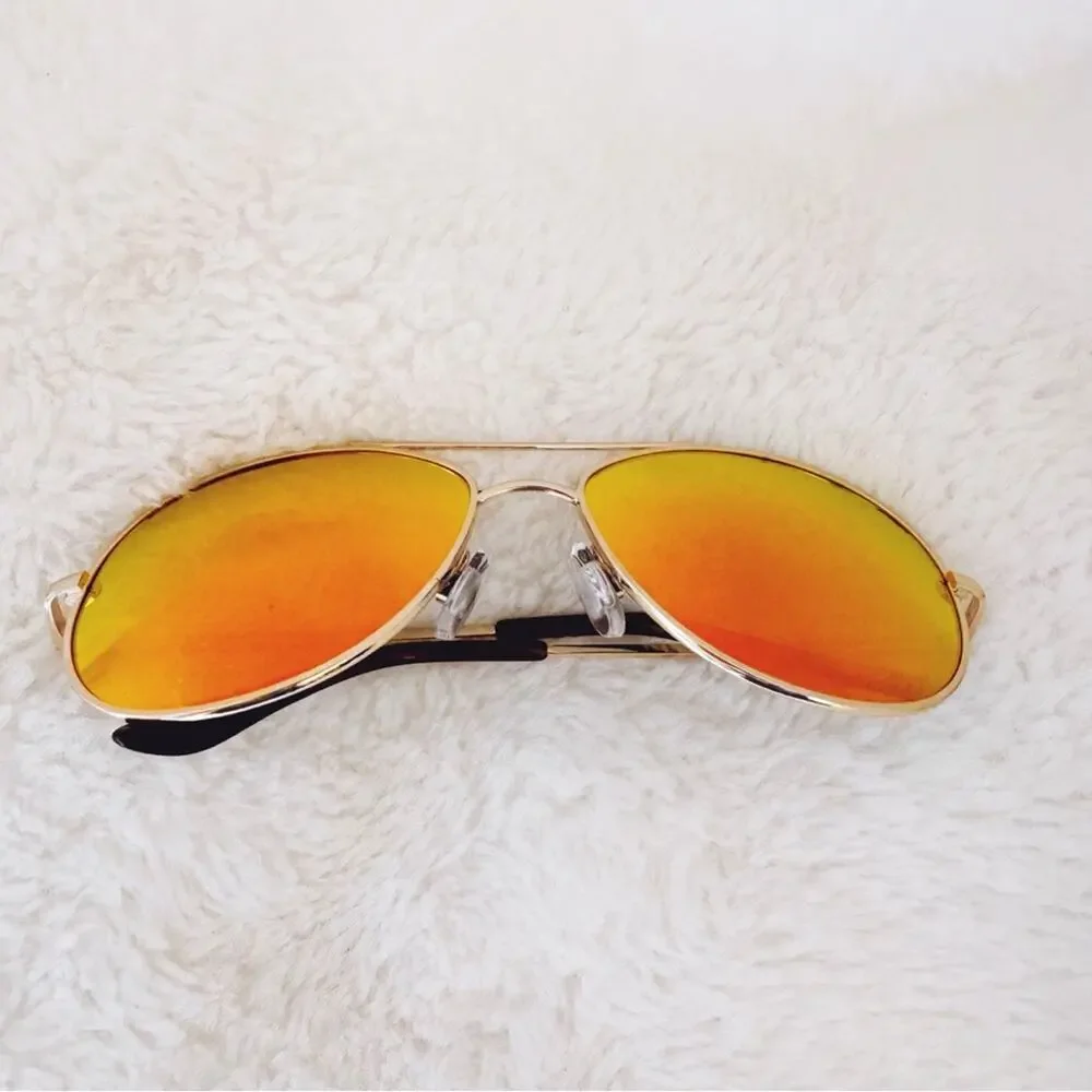 Jace Orange Polarized Classic Aviator Sunglasses
